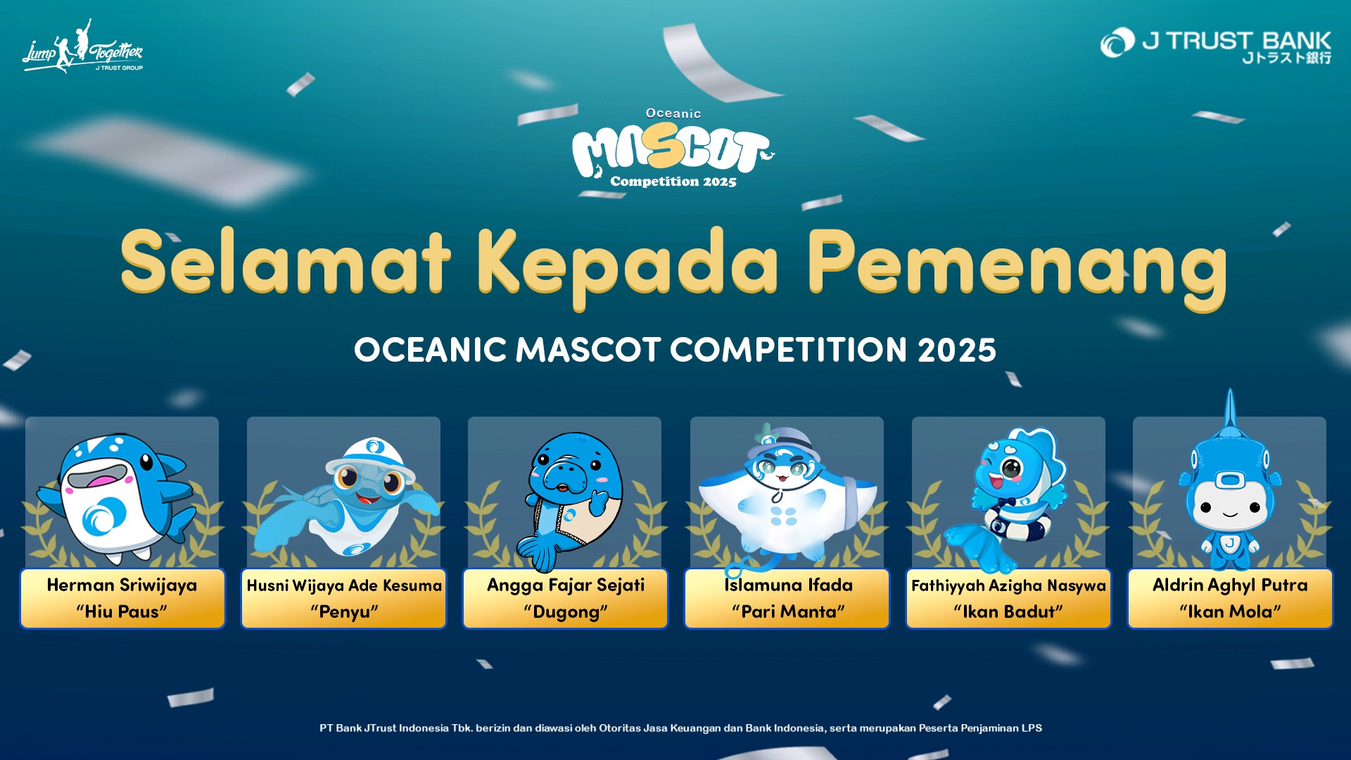 Announcement of Oceanic Mascot Competition 2025 Winners